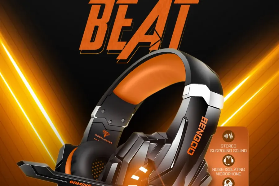 Headset Product Poster