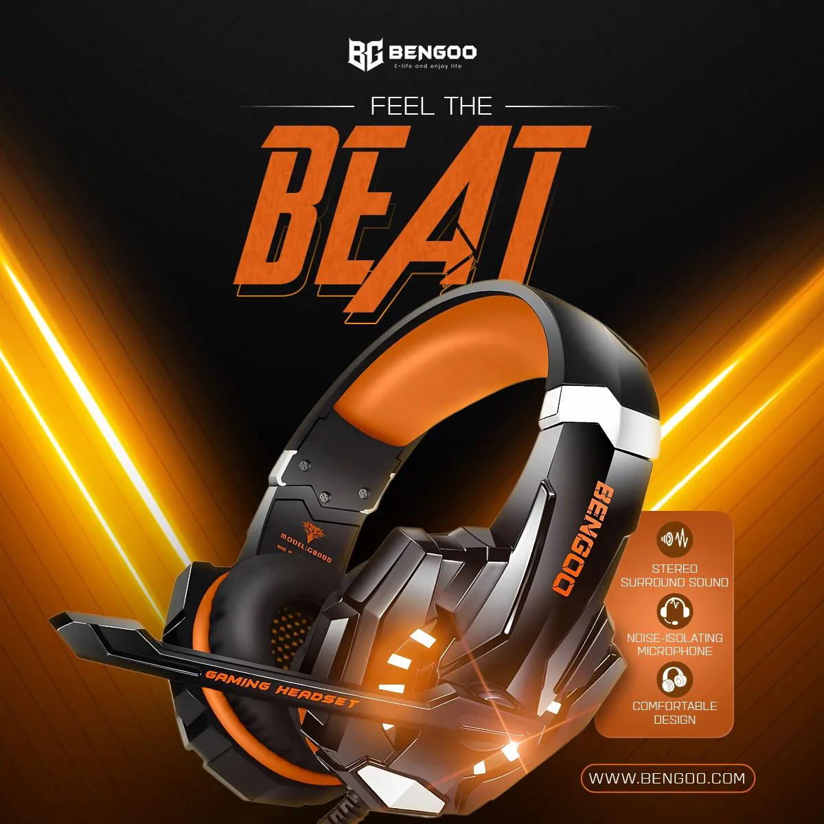 Headset Product Poster